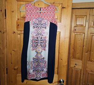 Elegant Multicolor Sleeveless Dress